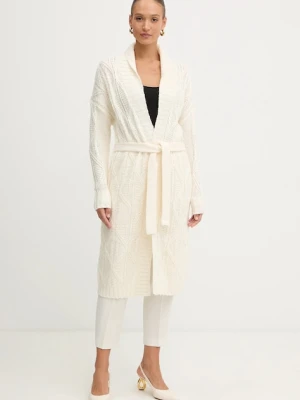 Guess kardigan z dodatkiem wełny NATHALIE damski kolor beżowy W5BR76 Z4152