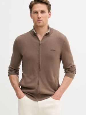 Guess kardigan z domieszką wełny DARRELL męski kolor brązowy M5YR28 Z0122