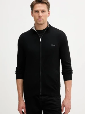 Guess kardigan z domieszką wełny DARRELL męski kolor czarny M5YR28 Z0122