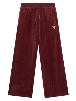 Guess Kids Spodnie dresowe J4RQ16 K0232 Bordowy Regular Fit