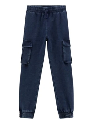 Guess Kids Spodnie materiałowe 178481 Niebieski Regular Fit