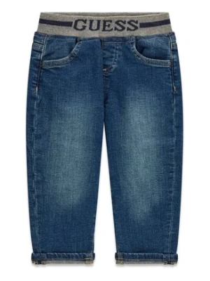 Guess Kids Spodnie materiałowe 180699 Niebieski Regular Fit