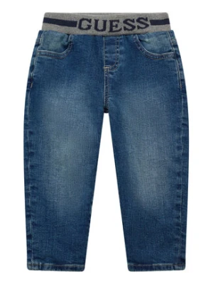 Guess Kids Spodnie materiałowe 180699 Niebieski Regular Fit