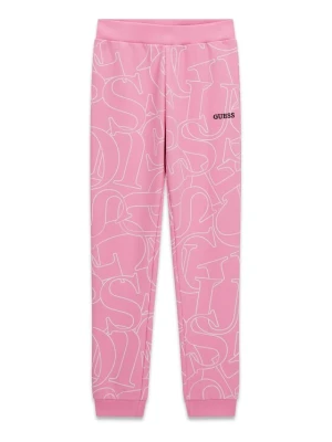 Guess Spodnie dresowe J6YB03 K3924 Różowy jasny Regular Fit