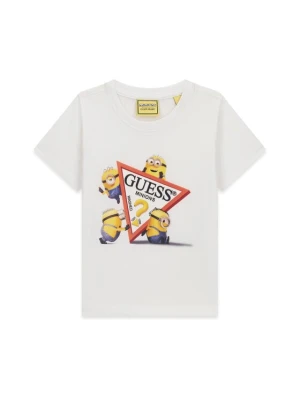 Guess Jeans T-Shirt N6YI28 K6652 Biały Regular Fit