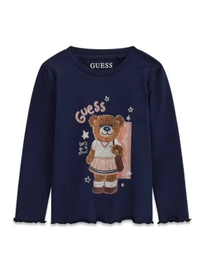 Guess Bluzka K6YI11 K3676 Granatowy Regular Fit