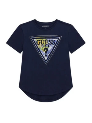 Guess Kids Top 181368 Niebieski Classic Fit