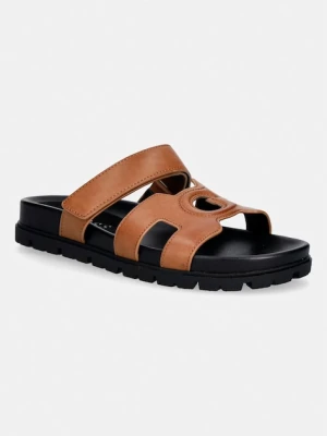Guess klapki damskie FASHIEY brązowy