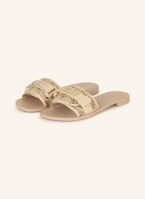 Guess Klapki elyze4 gold