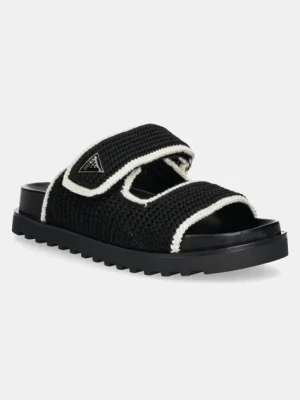 Guess klapki FADENNA damskie kolor czarny FLJFDN FAB19