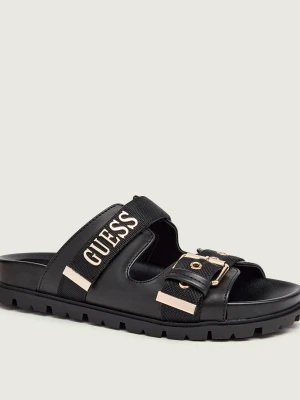 Guess Klapki Faxona czarny