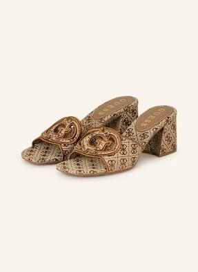 Guess Klapki Typu Mules Galsee beige