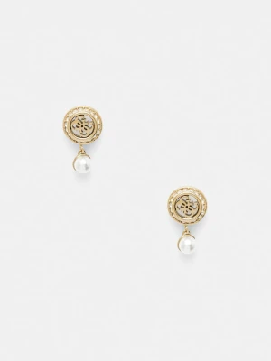 Guess kolczyki damskie TINY PEARLY złoty