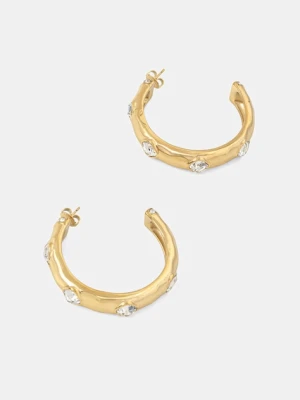 Guess kolczyki damskie ze stali nierdzewnej z cyrkoniami MAMOUNIA