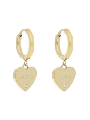 Guess Kolczyki Huggie Me JUBE03 145JW Żółte złoto