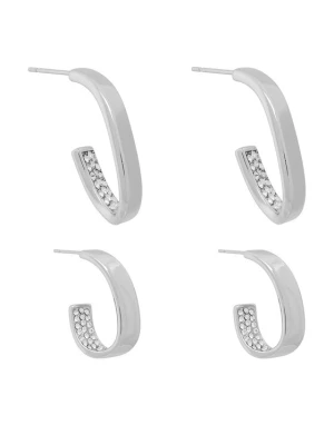 Guess Kolczyki JUBE06 434JW Srebrny