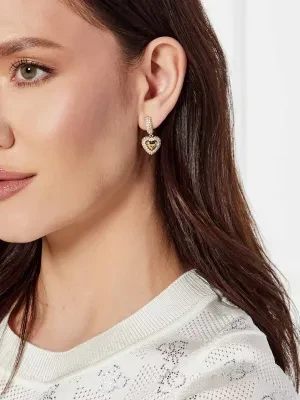 Guess Kolczyki PAVE HEART