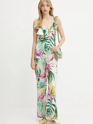 Guess kombinezon ALICE kolor zielony z dekoltem w szpic W5GD72 KBAC2