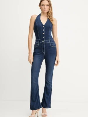 Guess kombinezon jeansowy BETSY kolor granatowy W5YD57 D0782