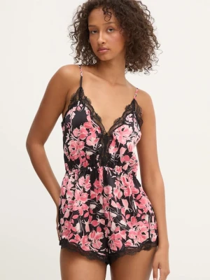 Guess kombinezon piżamowy LOUISE damska kolor różowy O5YX02 WH9C2