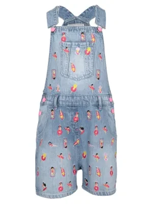 Guess Kombinezon RIGID DENIM SHORTALL | Regular Fit