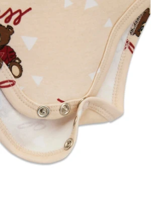 Guess Komplet bluza, body i spodnie dresowe H6RW02 KA6W4 Beżowy Regular Fit