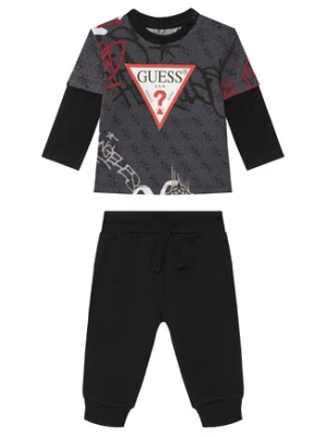 Guess Komplet bluzka i spodnie I5BG17 I3Z14 Czarny Regular Fit
