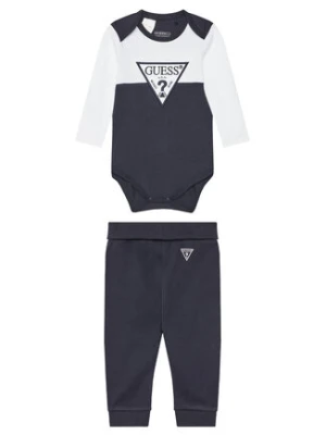 Guess Komplet body i spodnie H5YW08 J1314 Granatowy Regular Fit