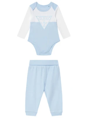 Guess Komplet body i spodnie H6YG04 4K4125 Niebieski jasny