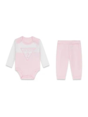 Guess Komplet body i spodnie H6YG04 4K4125 Różowy jasny