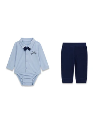 Guess Komplet body i spodnie P6RG05 J1311 Niebieski Regular Fit