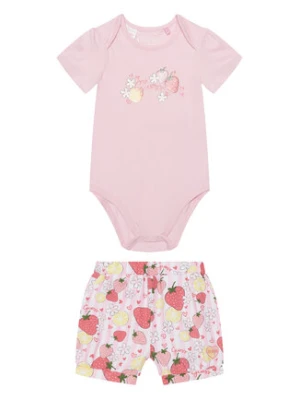 Guess Komplet body i szorty S6GG05 K6YW4 Różowy Regular Fit