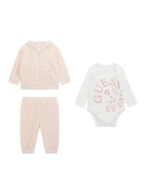 Guess Komplet dresowy H5BW02 KAVN4 Różowy Regular Fit