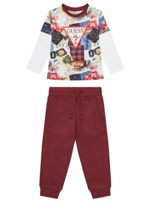 Guess Komplet dziecięcy N5YG00 K8HM4 Bordowy Regular Fit
