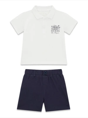 Guess Komplet polo i spodenki I6GG03 KADZ4 Granatowy Regular Fit