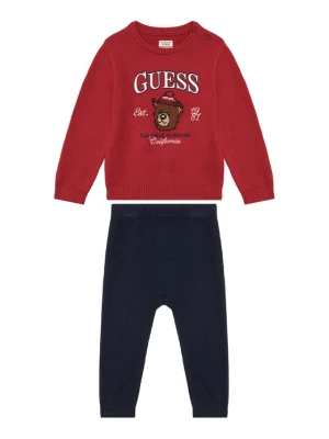 Guess Komplet sweter i spodnie materiałowe I6BG04 Z1273 Czerwony Regular Fit