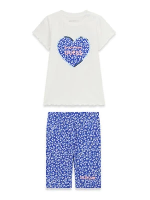 Guess Komplet t-shirt i legginsy A6GG03 K6YW4 Niebieski Regular Fit