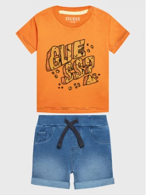 Guess Komplet t-shirt i spodenki I3GG01 K8HM3 Pomarańczowy Regular Fit