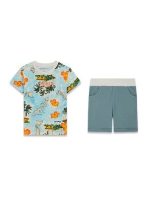 Guess Komplet t-shirt i spodenki N6GG04 K8HM4 Kolorowy Regular Fit