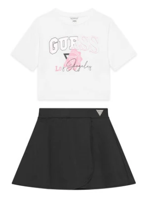 Guess Komplet t-shirt i spódniczka J5YG00 K6YW4 Biały Classic Fit