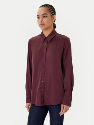 Guess Koszula A114 Bordowy Regular Fit