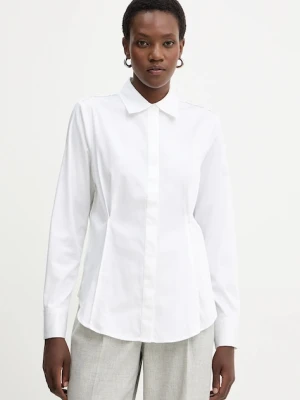 Guess koszula CASSIDY damska kolor biały regular z kołnierzykiem klasycznym W5BH64 WAF10