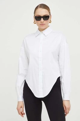 Guess koszula DEA damska kolor biały relaxed z kołnierzykiem klasycznym W4RH59 WE2Q0