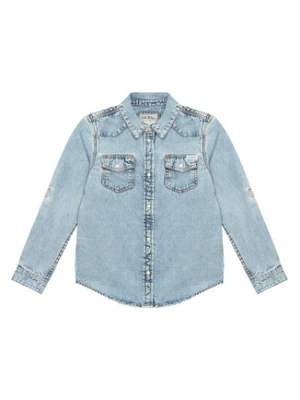 Guess Koszula jeansowa L6RH00 D4EU0 Niebieski Regular Fit