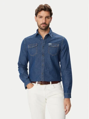 Guess Koszula jeansowa M6BH02 D2069 Niebieski Regular Fit