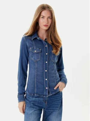 Guess Koszula jeansowa W5YH63 D0781 Niebieski Regular Fit