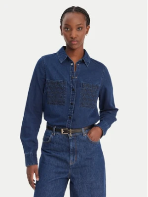 Guess Koszula jeansowa W6RH82 D6841 Granatowy Regular Fit