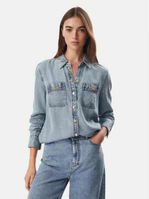 Guess Koszula jeansowa W6YH19 D1353 Niebieski Regular Fit