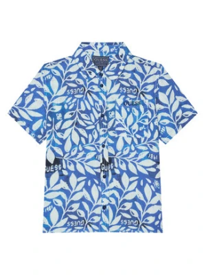 Guess Koszula L6GH01 WFBT0 Niebieski Relaxed Fit