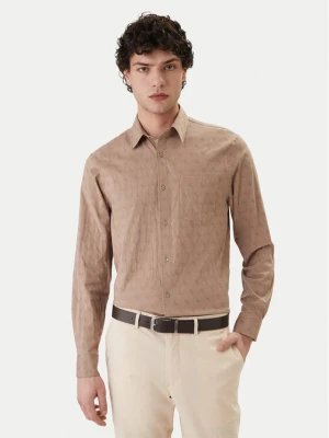 Guess Koszula M6GH18 W1713 Brązowy Regular Fit